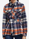 Scotch & Soda Modra ženska lahka kratka jakna z mešanico volne Scotch & Soda