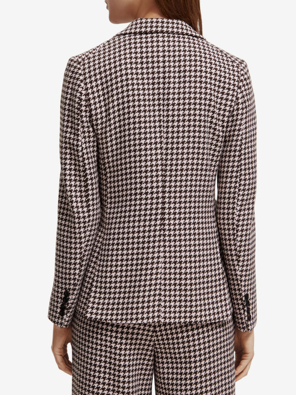 Scotch & Soda Scotch & Soda Ženska bež volnena vzorčasta jakna Scotch & Soda