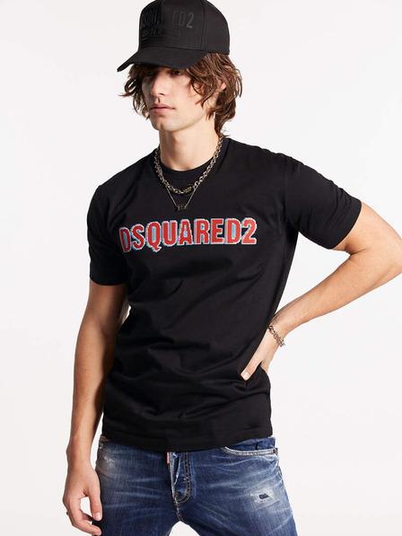 DSQUARED2 Črna moška majica DSQUARED2