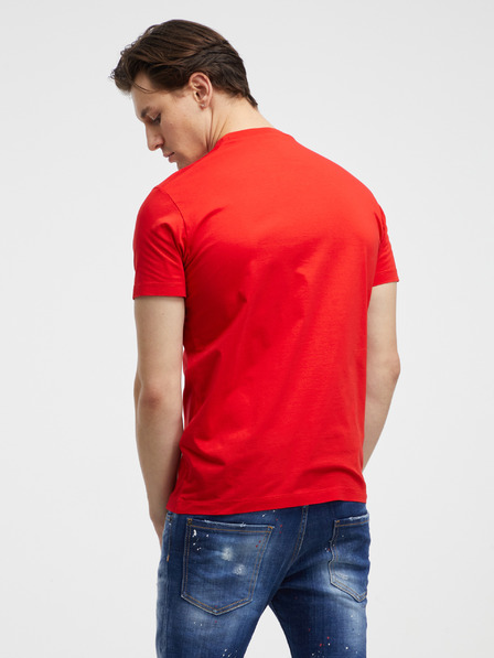 DSQUARED2 Rdeča moška majica DSQUARED2