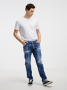 DSQUARED2 Modre moške kavbojke ravnega kroja DSQUARED2