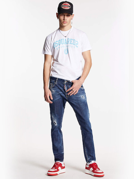 DSQUARED2 Modre moške slim fit kavbojke DSQUARED2