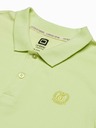Ombre Clothing Svetlo zelena Moška osnovna polo majica Ombre Oblačila