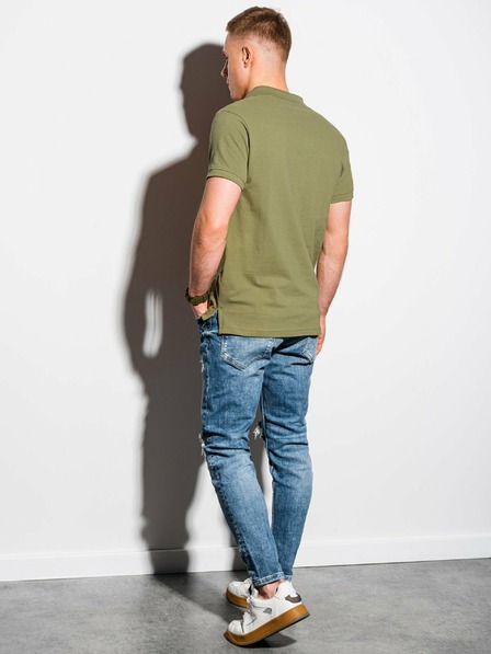 Ombre Clothing Kaki moška osnovna polo majica Ombre Clothing