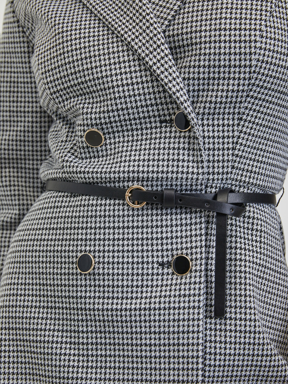 Orsay Belo-črna ženska vzorčasta obleka ORSAY