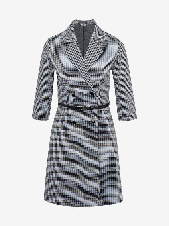 Orsay Belo-črna ženska vzorčasta obleka ORSAY