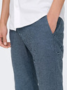ONLY & SONS Modre moške hlače chino s platnom ONLY & SONS Mark