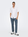 ONLY & SONS Modre moške hlače chino s platnom ONLY & SONS Mark