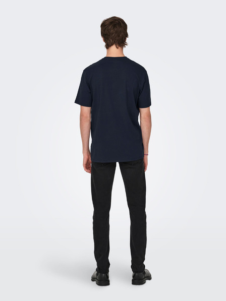 ONLY & SONS Temno modra moška srajca ONLY & SONS Oren