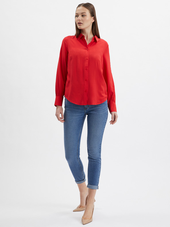 Orsay Temno rožnata ženska bluza ORSAY