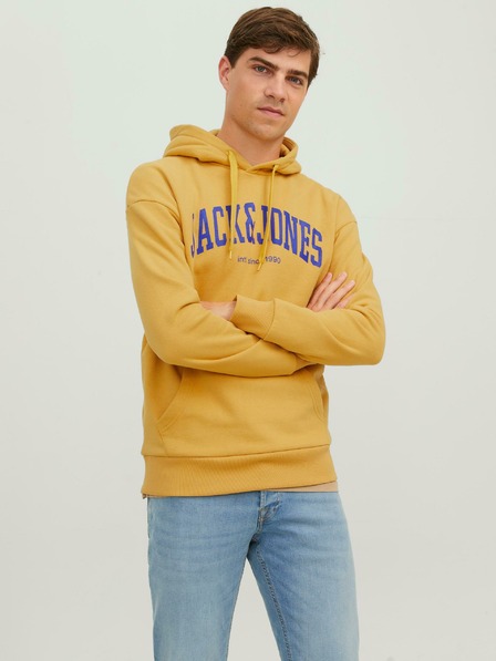 Jack & Jones Gorčična moška jopa s kapuco Jack & Jones Josh