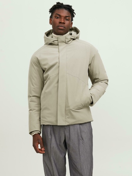 Jack & Jones Bež Jack & Jones Keen moška zimska jakna haki barve