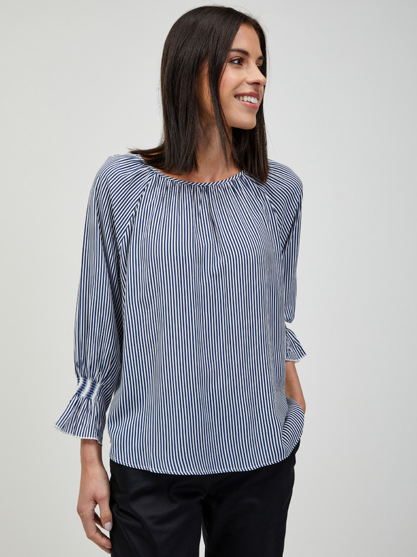 Orsay Modra črtasta bluza ORSAY