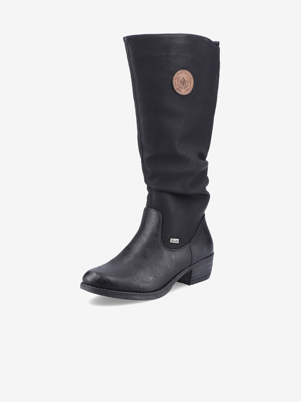 Rieker Črni ženski izolirani škornji Rieker