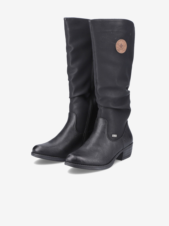 Rieker Črni ženski izolirani škornji Rieker