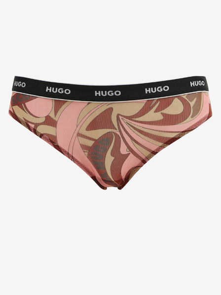 HUGO Roza HUGO ženske vzorčaste spodnjice