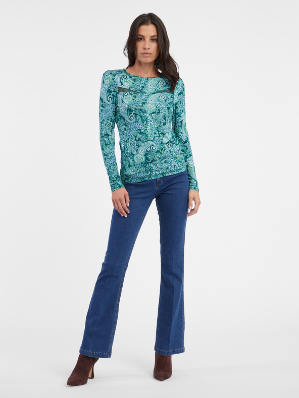 Orsay Turkizna ženska vzorčasta majica ORSAY