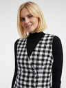 Orsay Bbelo-črna kvačkana ženska obleka ORSAY