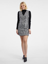 Orsay Bbelo-črna kvačkana ženska obleka ORSAY