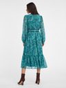 Orsay Turkizna ženska vzorčasta midi obleka ORSAY