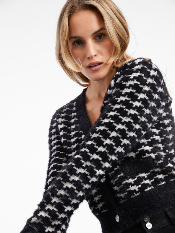 Orsay Črno-bela ženska vzorčasta jopica ORSAY