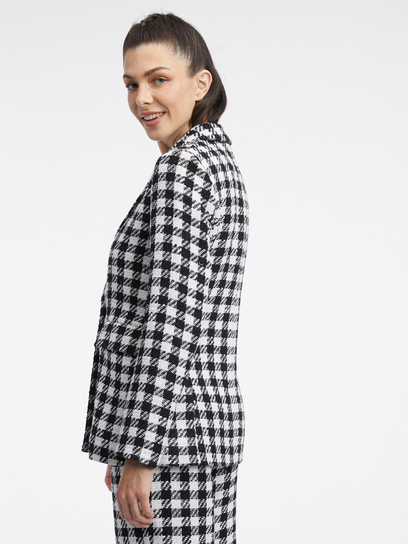 Orsay Belo-črna ženska karirasta jakna ORSAY