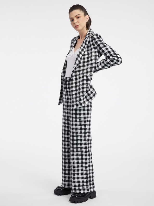 Orsay Belo-črna ženska karirasta jakna ORSAY