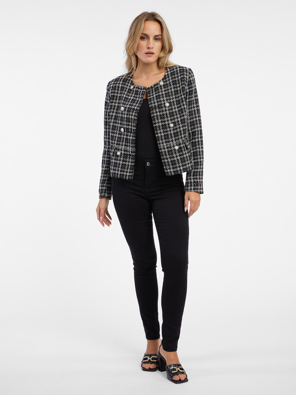 Orsay Črna ženska jopa z vzorcem ORSAY