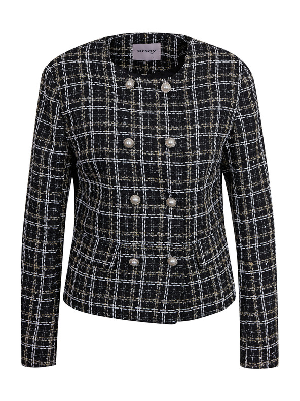 Orsay Črna ženska jopa z vzorcem ORSAY