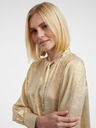Orsay Ženska satenasta bluza v zlati barvi ORSAY