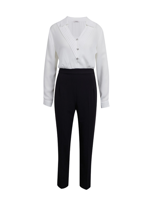 Orsay Črno-bela ženska obleka ORSAY