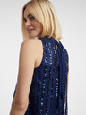 Orsay Temno modra ženska bluza z bleščicami ORSAY