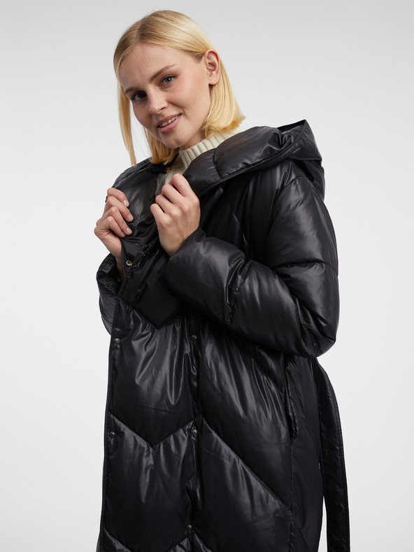 Orsay Črn ženski puhov plašč ORSAY