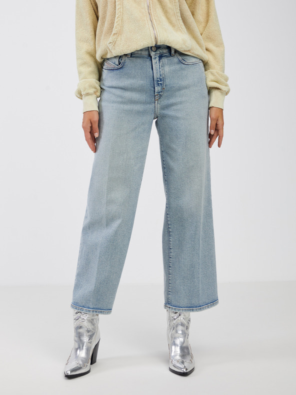 Diesel Diesel svetlo modre ženske kavbojke z razširjenim krojenjem