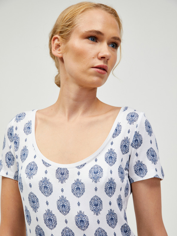 Orsay Modro-bela vzorčasta majica ORSAY