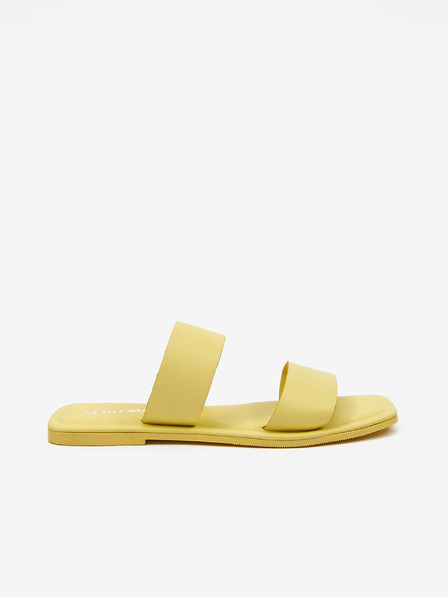 Vero Moda VERO MODA Sun Glow Yellow Ženski usnjeni copati