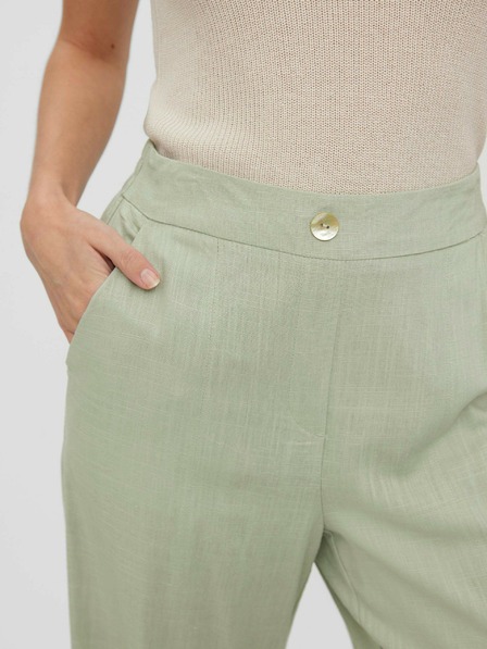 Vero Moda Svetlo zelene ohlapne hlače VERO MODA Josie