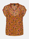 Vero Moda Gorčična cvetlična bluza VERO MODA Vilde
