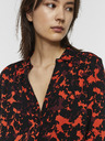 Vero Moda Oranžno-črna vzorčasta majica VERO MODA Rio