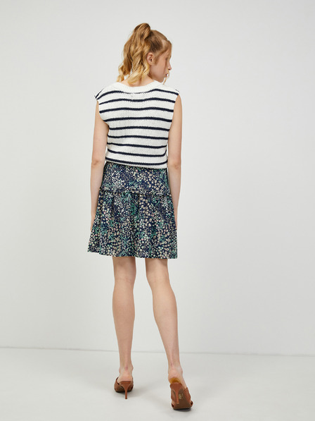Vero Moda Zeleno in modro cvetlično krilo VERO MODA Hannah