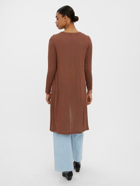 Vero Moda Rjava dolga jopica VERO MODA Anepaya