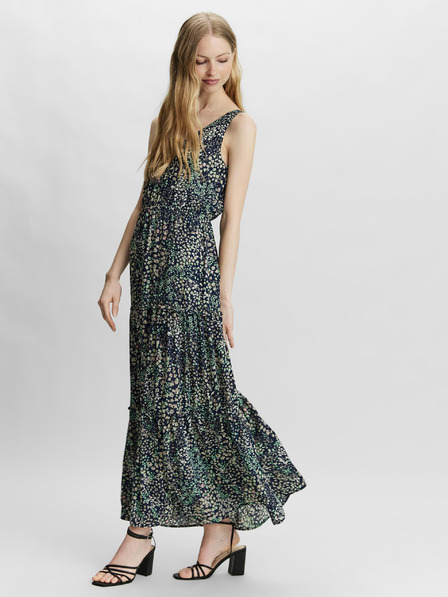 Vero Moda Temno modra cvetlična maksi obleka VERO MODA Hannah