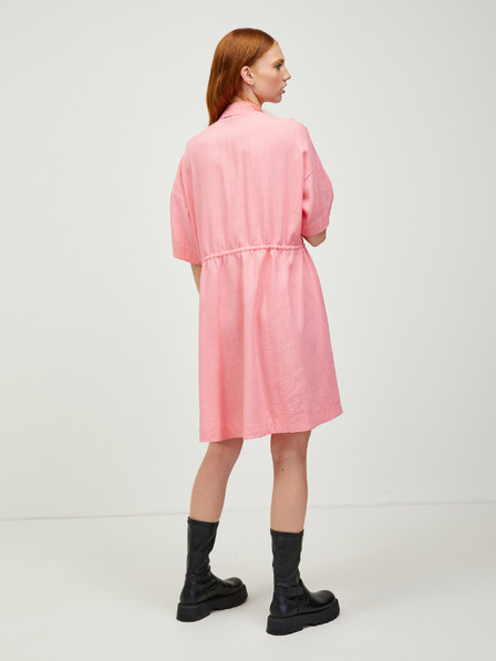 Vero Moda Roza srajčna obleka s platnom VERO MODA Haf
