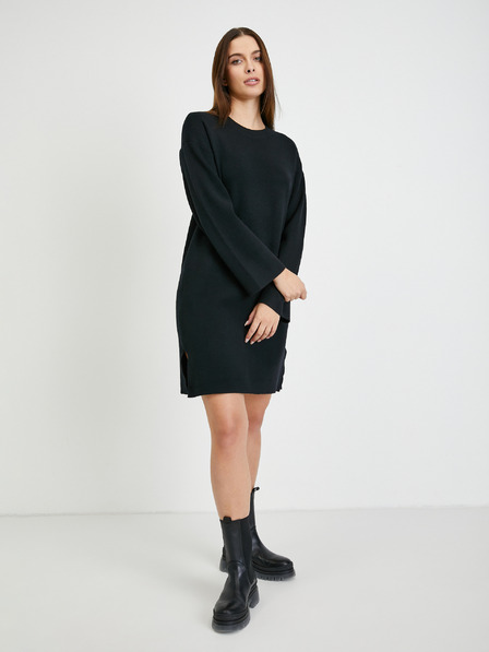 Vero Moda Črna obleka z jopico VERO MODA Gold