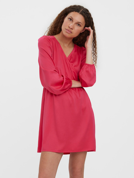 Vero Moda Temno roza kratka obleka VERO MODA Kleo