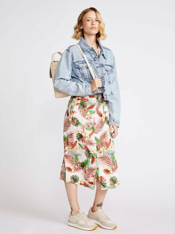 Vero Moda Kremasta cvetlična obleka VERO MODA Simply