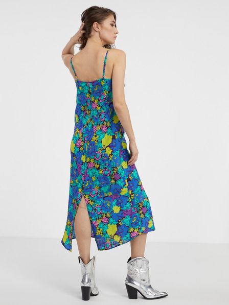 Vero Moda Modra ženska cvetlična obleka VERO MODA Liva
