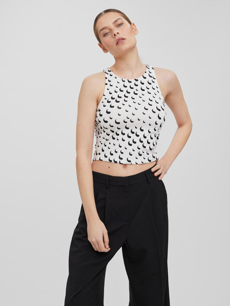 Vero Moda Bela vzorčasta majica VERO MODA Tessa