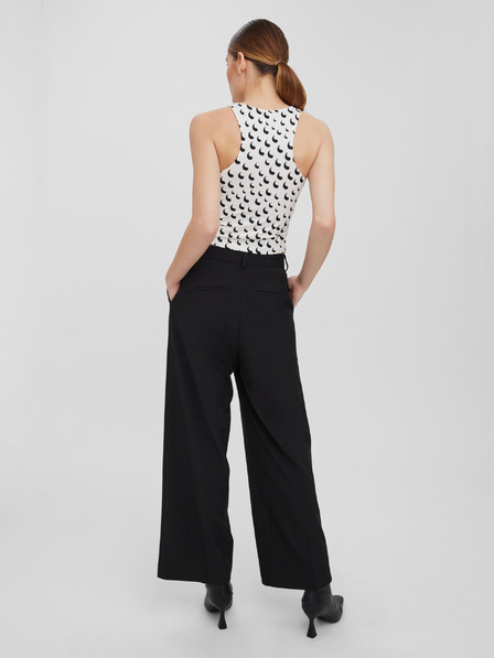 Vero Moda Bela vzorčasta majica VERO MODA Tessa