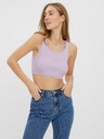 Vero Moda Svetlo vijolična rebrasta majica VERO MODA Fibly